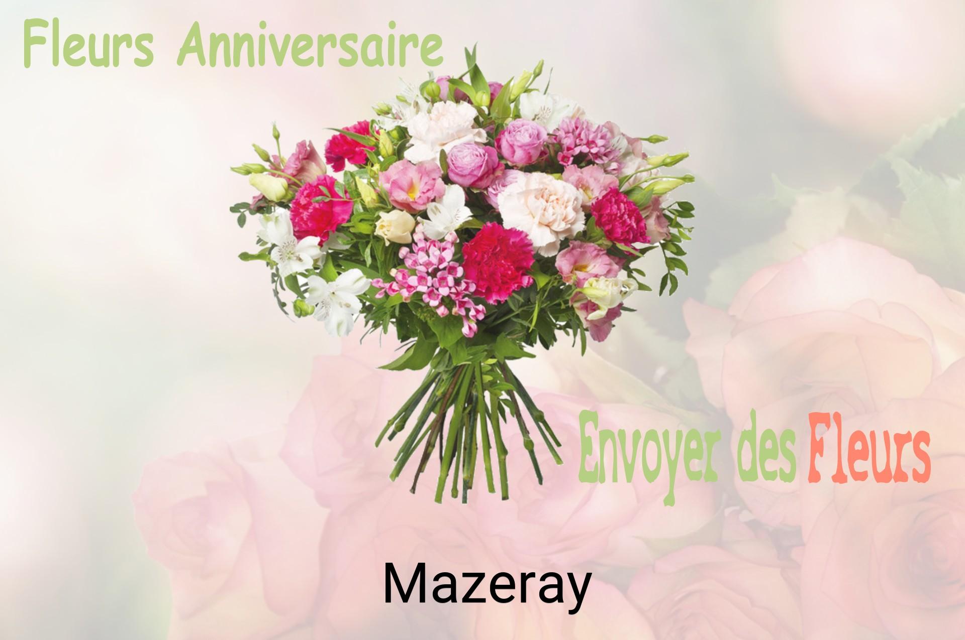 Bouquet de fleurs d’anniversaire livré à Mazeray